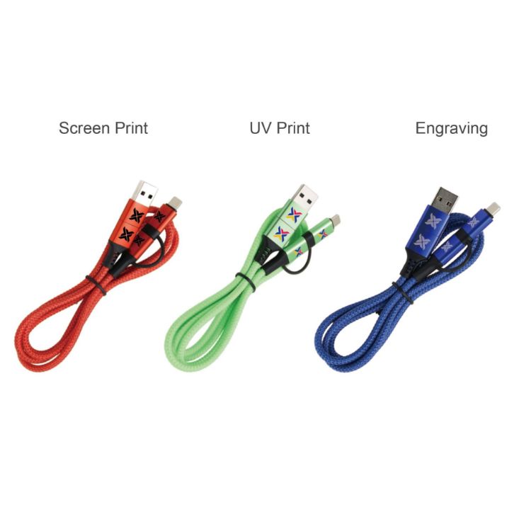 Picture of 60W Long 4-in-1 Braided Charging Cable