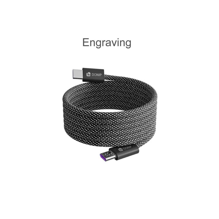 Picture of 100W Magnetic Round Braided Charging Cable