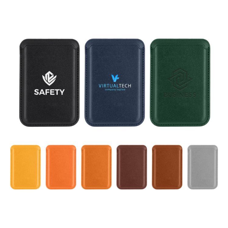 Picture of PU Magnetic Phone Card Holder