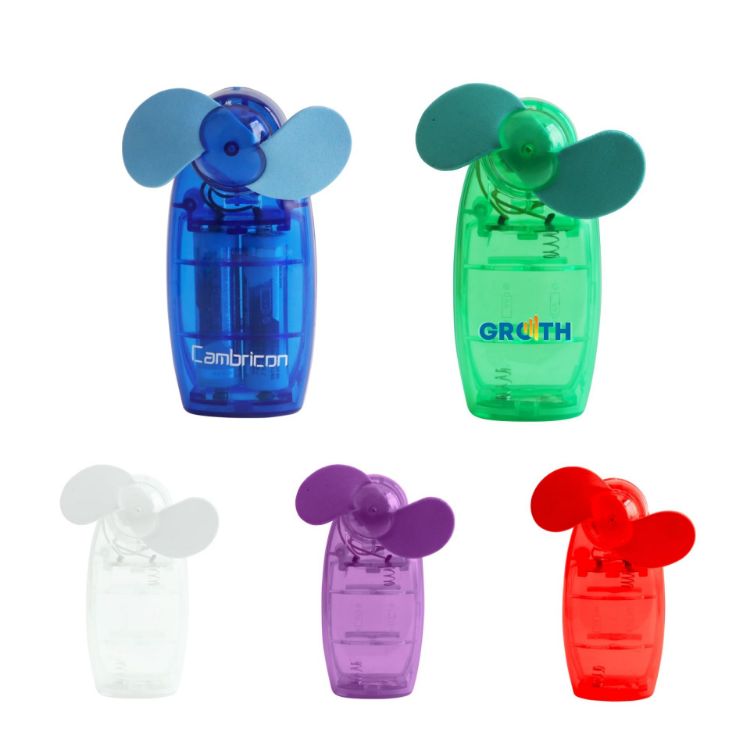 Picture of Transparent Colourful Handy Fan