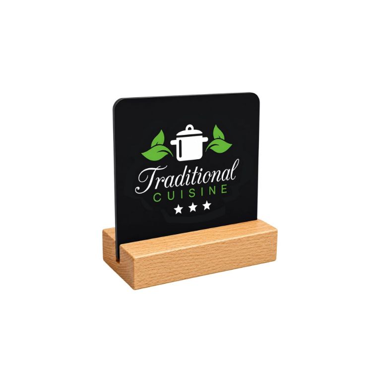 Picture of NFC Acrylic Menu with Wooden Stand