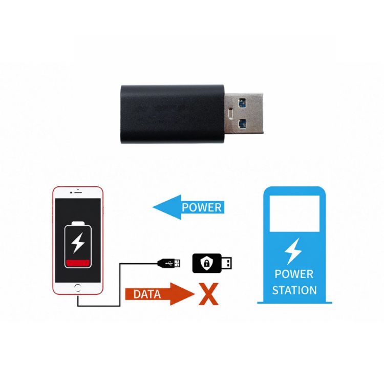 Picture of A to C USB Data Blocker (Fast Charge)