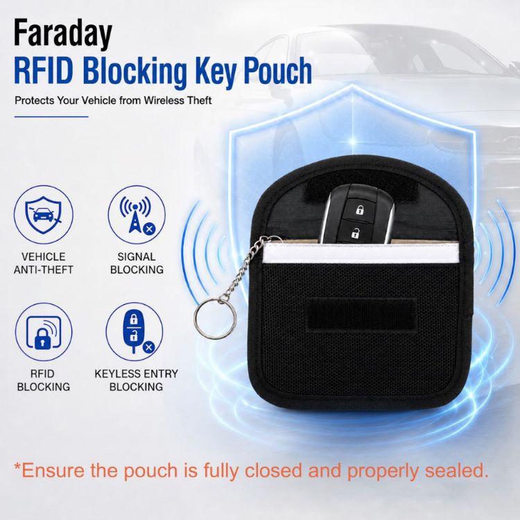 Picture of Faraday RFID Blocking Key Pouch