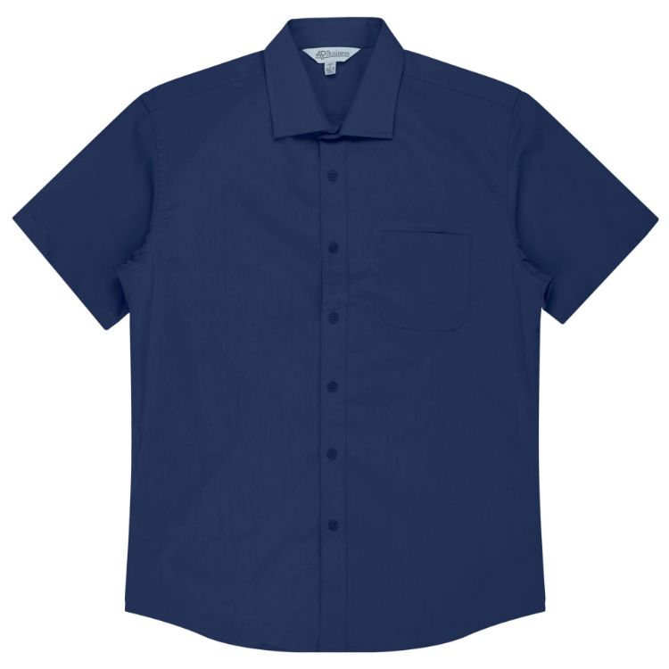 Picture of MOSMAN MENS SHIRT SHORT SLEEVE RUNOUT