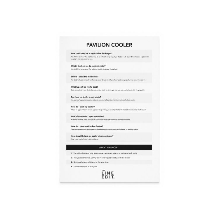 Picture of Pavilion Cooler by The Line Edit.