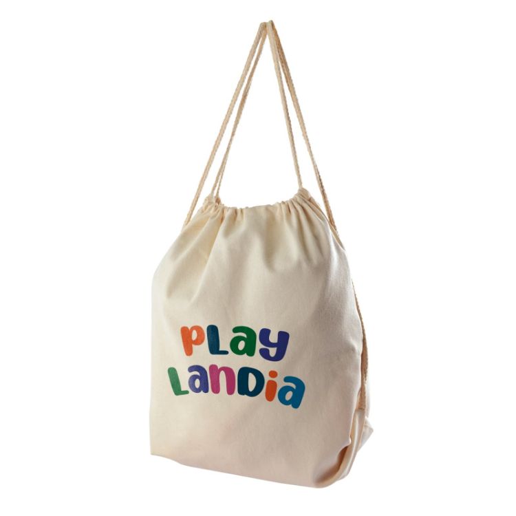 Picture of Calico Drawstring Library Backpack