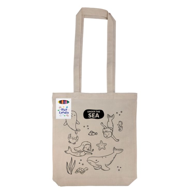 Picture of Get Crafty Folding Calico Bag and Crayons