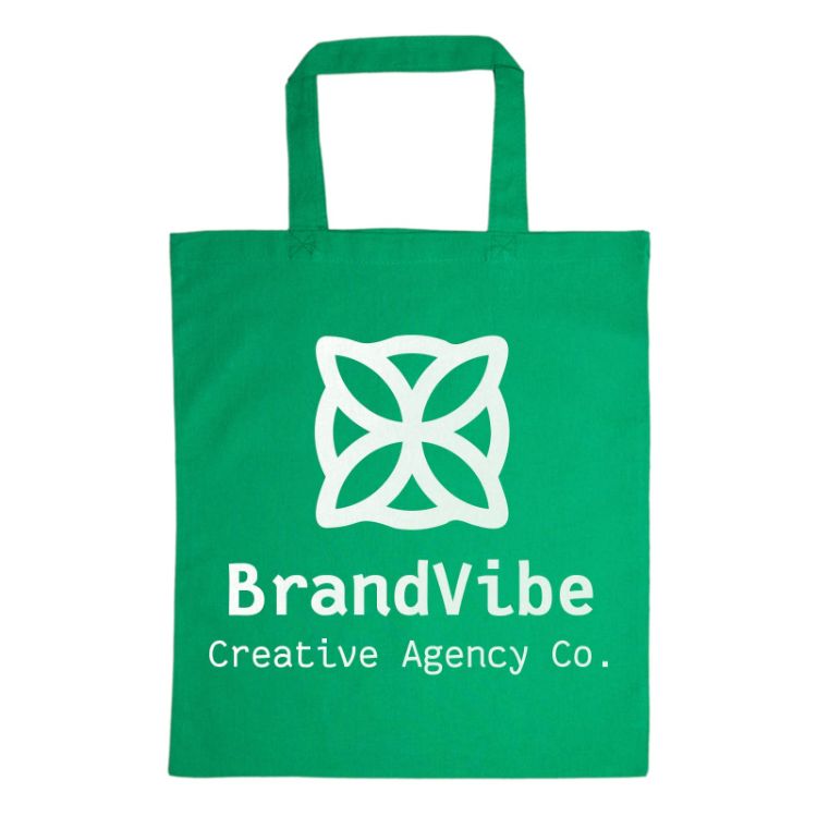 Picture of Coloured Cotton Short Handle Tote Bag