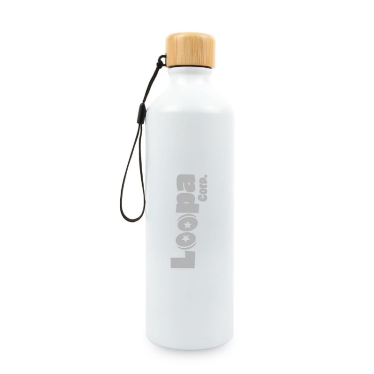 Picture of Gelato Aluminium Bottle with Bamboo Lid