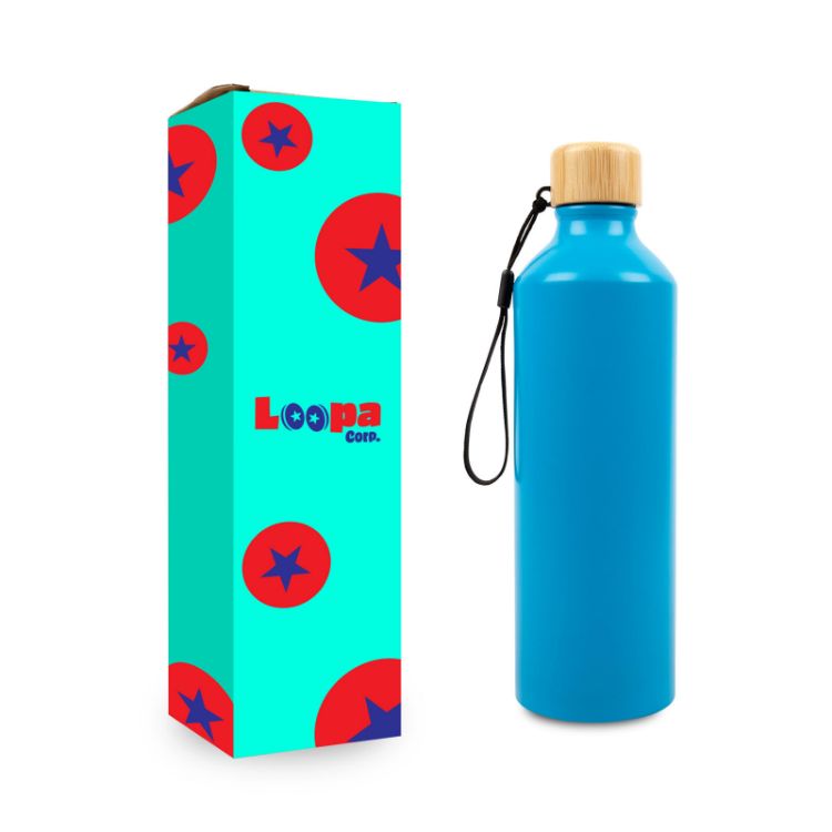 Picture of Gelato Aluminium Bottle with Bamboo Lid