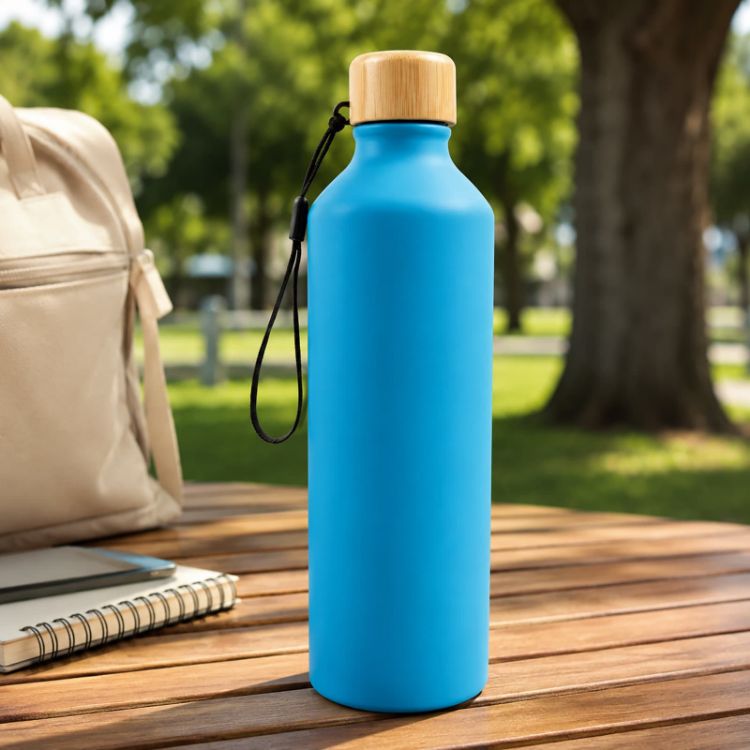 Picture of Gelato Aluminium Bottle with Bamboo Lid
