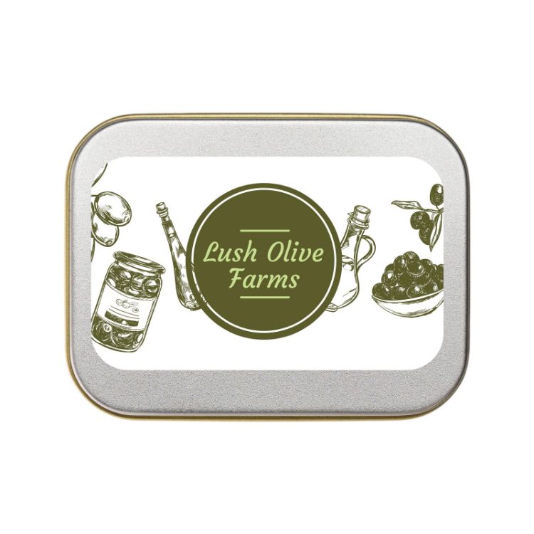 Picture of Assorted Colour Mini Jelly Beans in Silver Rectangular Tin