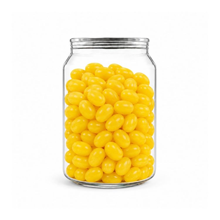 Picture of Corporate Colour Jelly Beans in Clear Can 210g