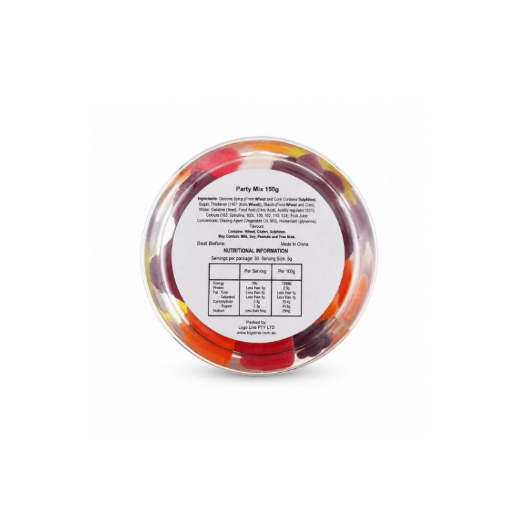 Picture of Jelly Party Mix in Clear Can 150g