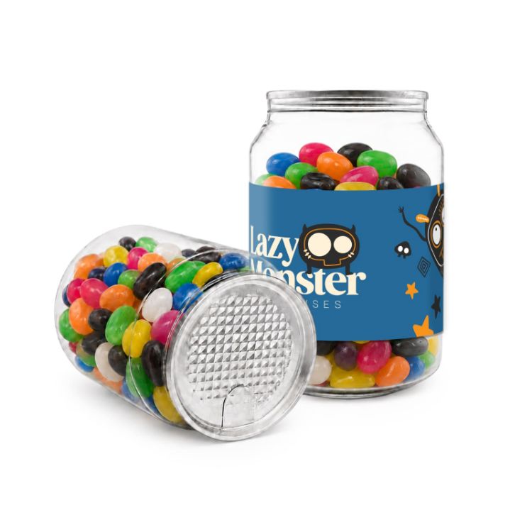 Picture of Assorted Jelly Beans in Clear Can 210g