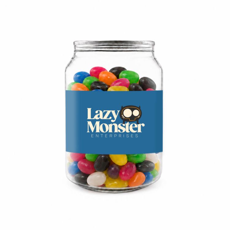 Picture of Assorted Jelly Beans in Clear Can 210g