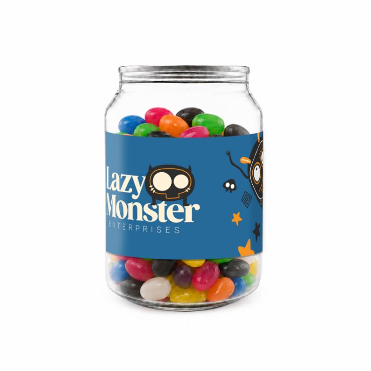Picture of Assorted Jelly Beans in Clear Can 210g