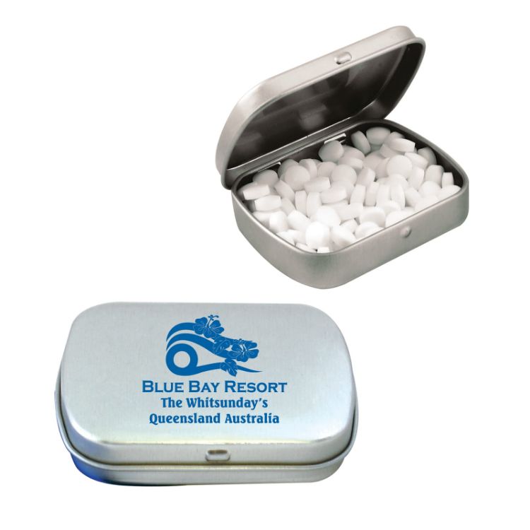 Picture of Sugar Free Breath Mints in Silver Tin
