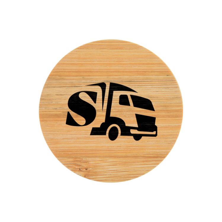 Picture of Discus Bamboo Bottle Opener Coaster
