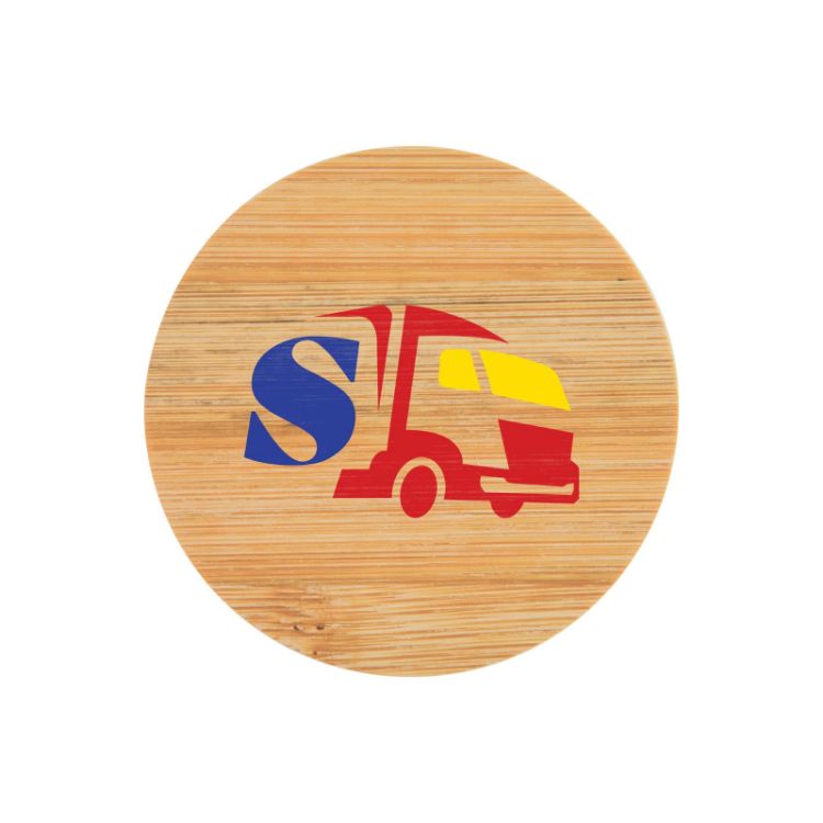 Picture of Discus Bamboo Bottle Opener Coaster