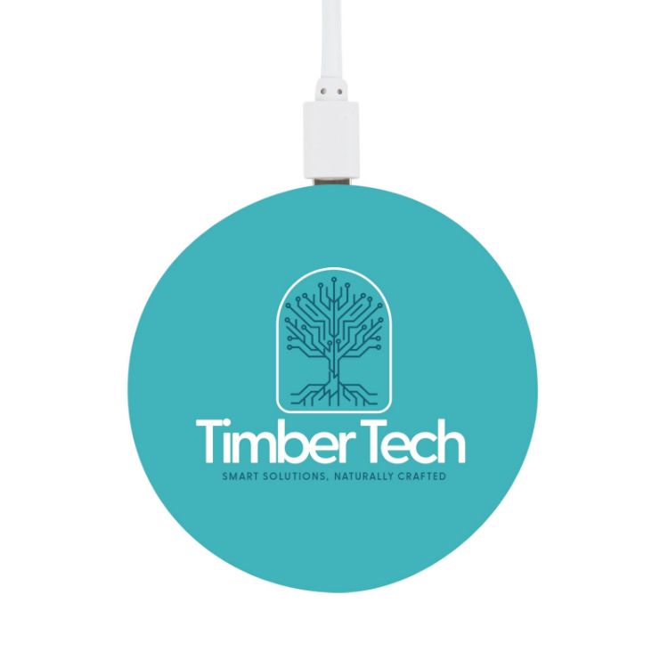 Picture of Arc Round Bamboo Wireless Charger