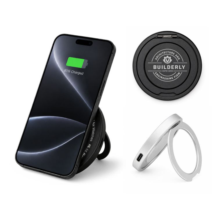 Picture of Puck Magnetic Phone and Watch Charger with Stand
