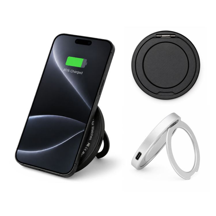 Picture of Puck Magnetic Phone and Watch Charger with Stand