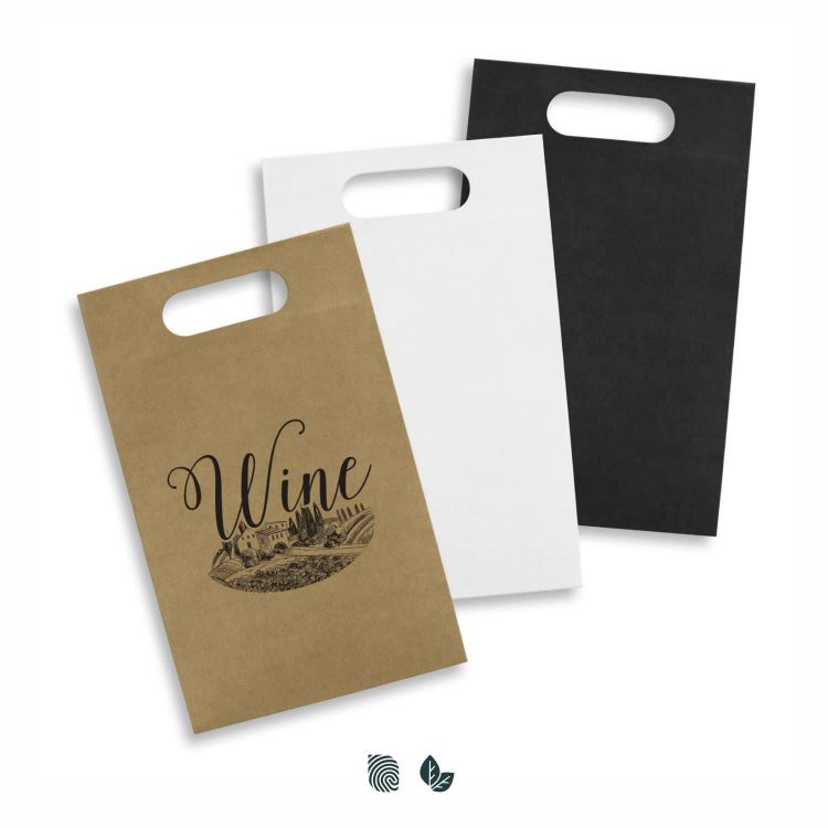 Picture of Die Cut Paper Wine Bag