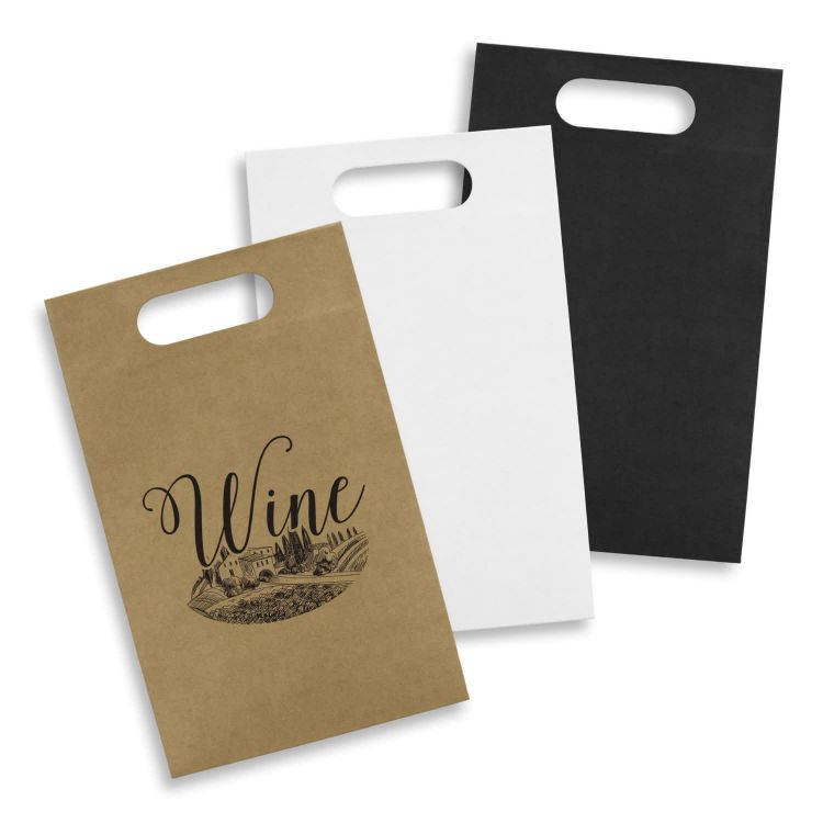 Picture of Die Cut Paper Wine Bag