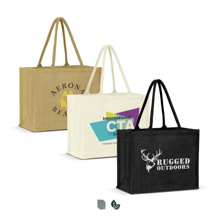 Picture of Torino Jute Tote Bag - Colour Match