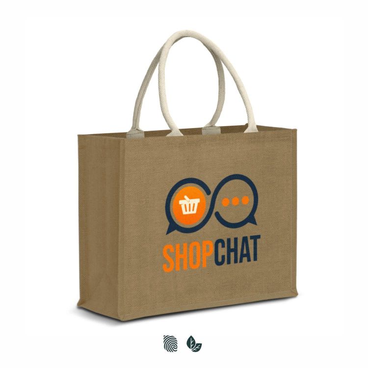 Picture of Modena Starch Jute Tote Bag