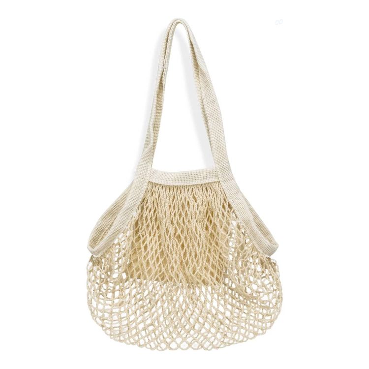 Picture of Cotton Mesh Foldaway Tote Bag - Small
