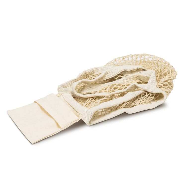 Picture of Cotton Mesh Foldaway Tote Bag - Small