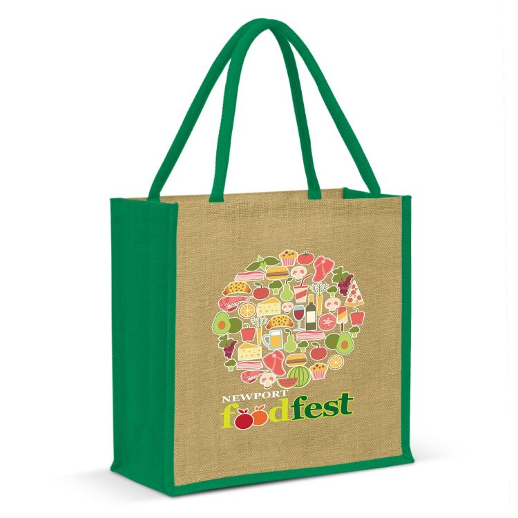 Picture of Monza Jute Tote Bag - Digital Transfer