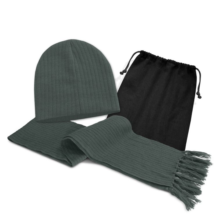 Picture of Nebraska Scarf and Beanie Set