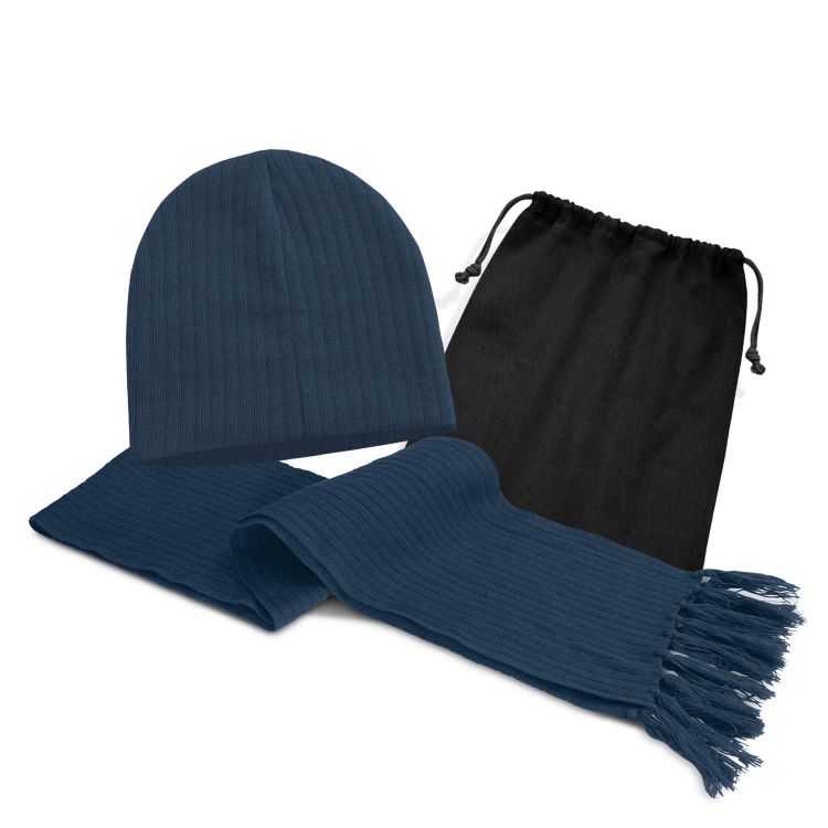 Picture of Nebraska Scarf and Beanie Set