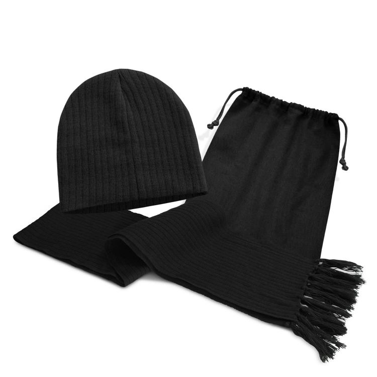 Picture of Nebraska Scarf and Beanie Set