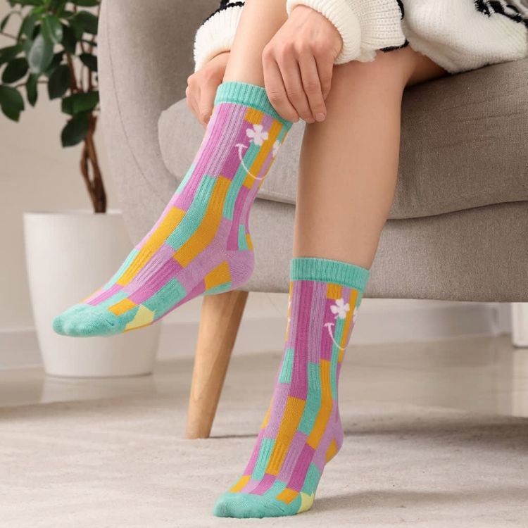 Picture of Pixel Knitted Bamboo Socks