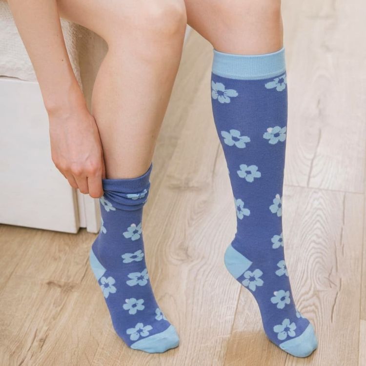 Picture of Pixel Knitted Knee-High Socks