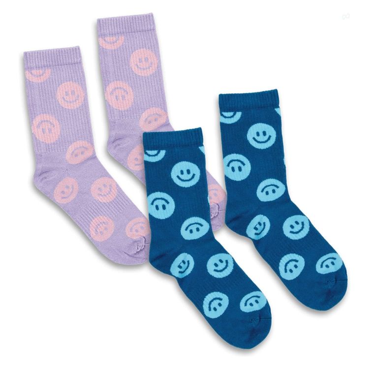 Picture of Pixel Knitted Bamboo Crew Socks - Set of 2