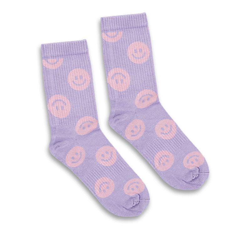 Picture of Pixel Knitted Bamboo Crew Socks - Set of 2