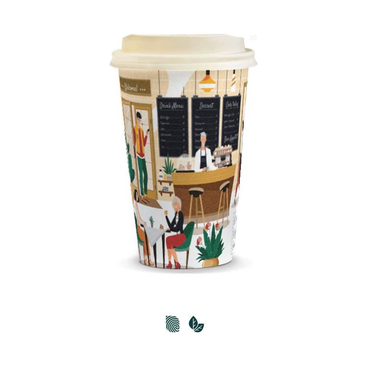 Picture of Compostable Paper Coffee Cup - 350ml