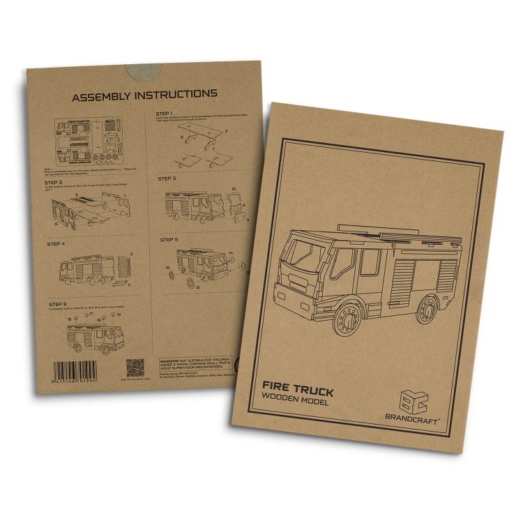 Picture of BRANDCRAFT Fire Truck Wooden Model