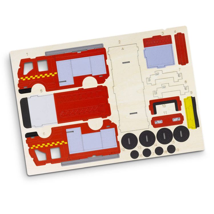 Picture of BRANDCRAFT Fire Truck Wooden Model