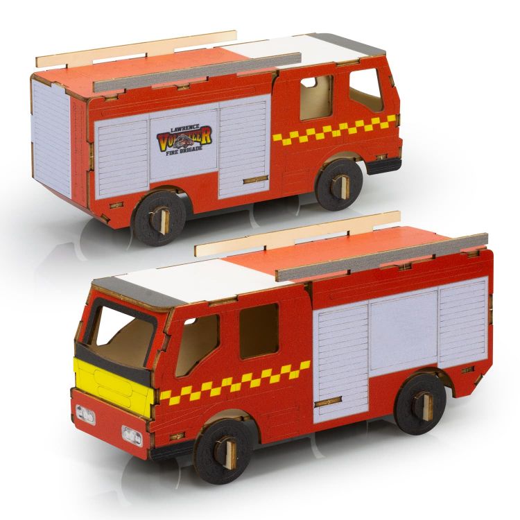 Picture of BRANDCRAFT Fire Truck Wooden Model