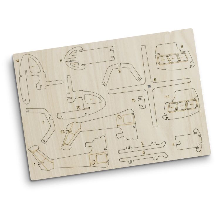 Picture of BRANDCRAFT Helicopter Wooden Model