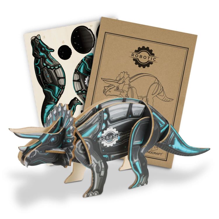 Picture of BRANDCRAFT Triceratops Wooden Model