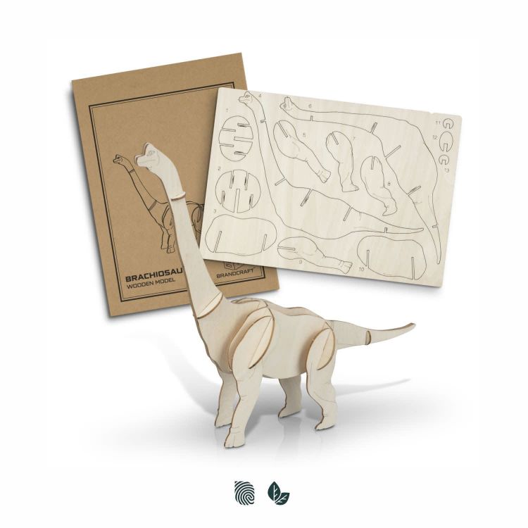 Picture of BRANDCRAFT Brachiosaurus Wooden Model