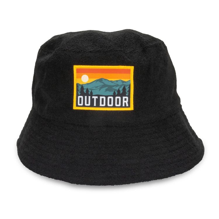 Picture of Terry Towelling Bucket Hat with Full Colour Patch