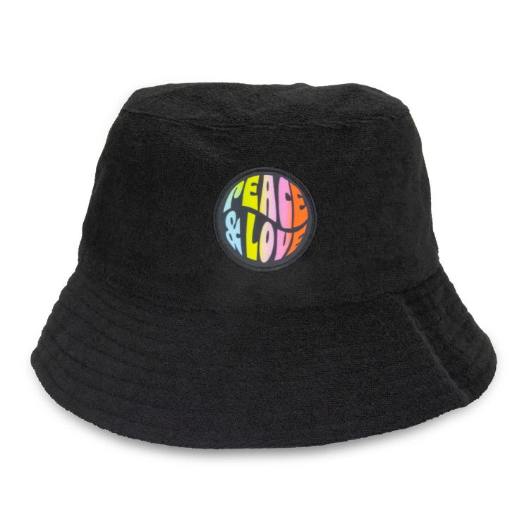 Picture of Terry Towelling Bucket Hat with Full Colour Patch